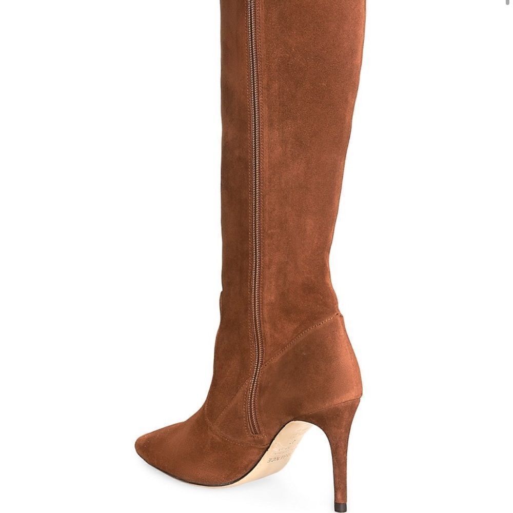 New L’AGENCE Lana Tall suede boots in brown Size  36.5